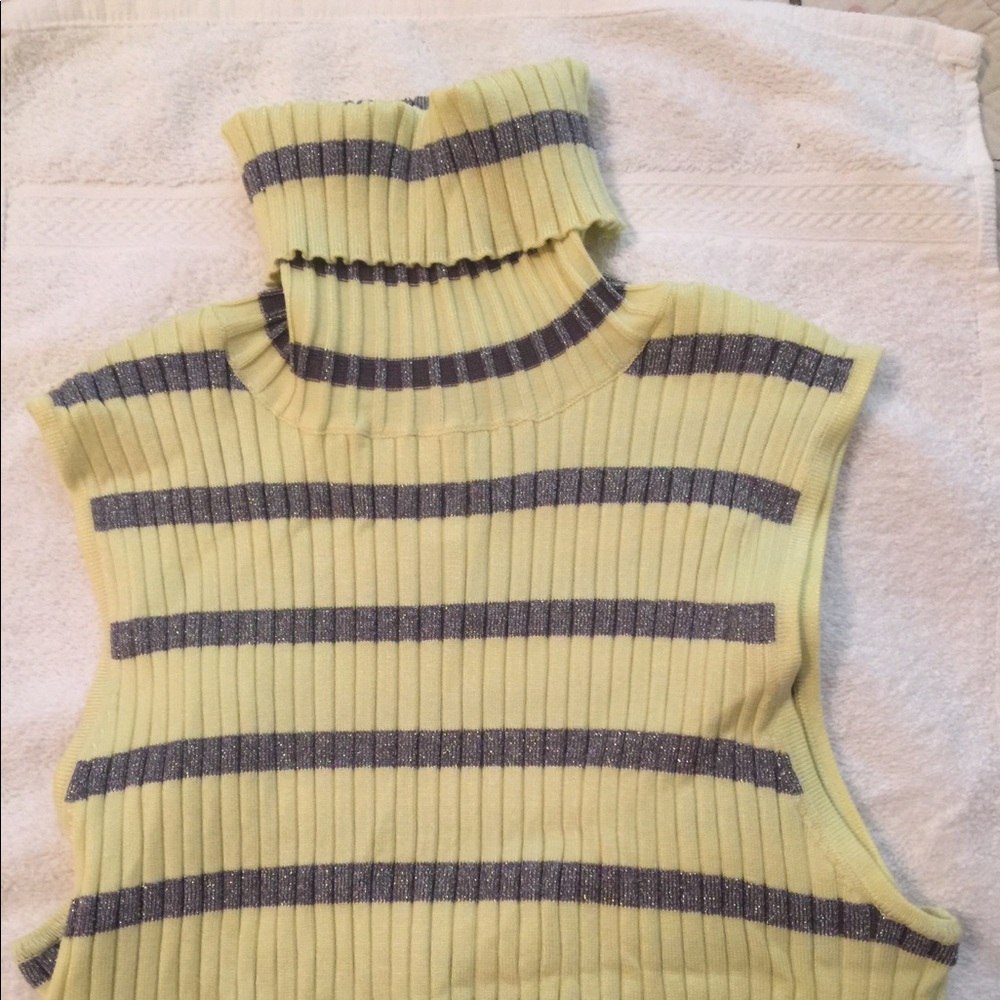 Focus 2000 Rayon, Poly, Metallic Sweater.